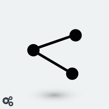 simge vektör, düz tasarım en iyi vektör simgesi paylaşmak