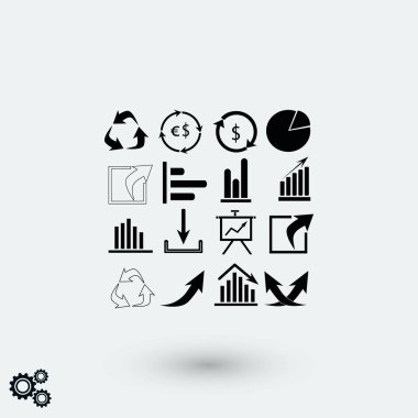 Grafik simge vektör, düz tasarım en iyi vektör simgesi