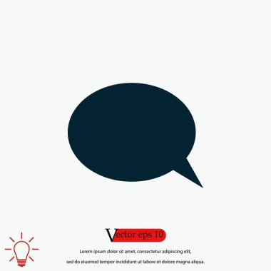 Bir iletişim, düz tasarım en iyi vektör simgesi düz simgesi