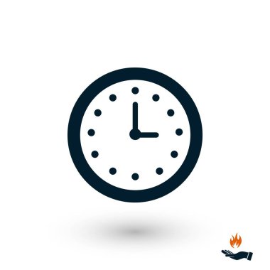 kol saati simge vektör, düz tasarım en iyi vektör simgesi