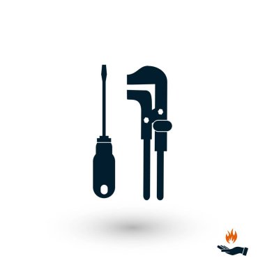 Araçlar vektör simgesi, düz tasarım en iyi vektör simgesi