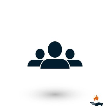 insanlar simge vektör, düz tasarım en iyi vektör simgesi