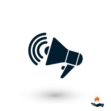 hoparlör simgesi vektör, düz tasarım en iyi vektör simgesi