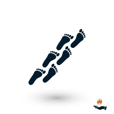 ayak simge vektör, düz tasarım en iyi vektör simgesi