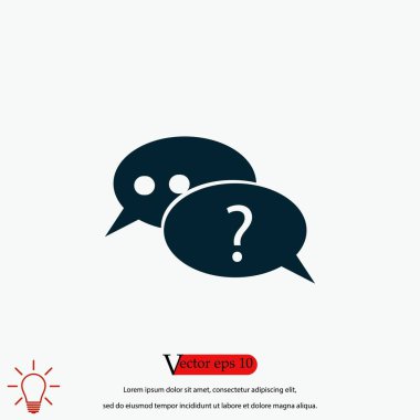 işaret konuşma web simgesi, düz tasarım en iyi vektör simgesi