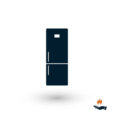 buzdolabı simge vektör, düz tasarım en iyi vektör simgesi