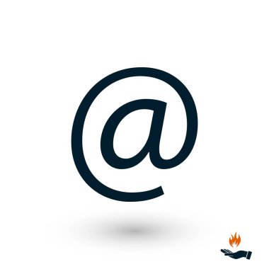 e-posta simge vektör, düz tasarım en iyi vektör simgesi