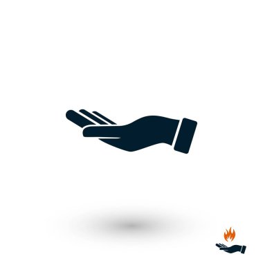 El simge vektör, düz tasarım en iyi vektör simgesi