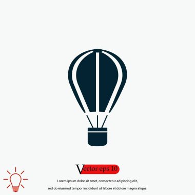 paraşüt simge vektör, düz tasarım en iyi vektör simgesi