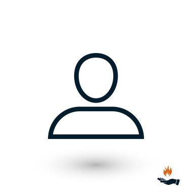 Kullanıcı simge vektör, düz tasarım en iyi vektör simgesi