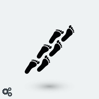 ayak simge vektör, düz tasarım en iyi vektör simgesi