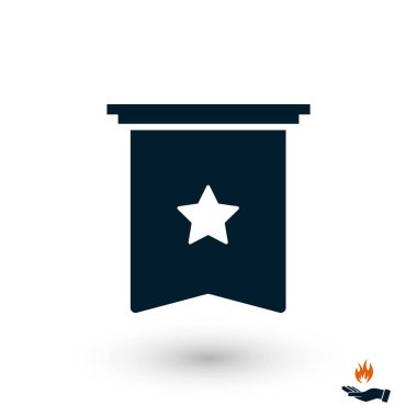 Yıldız simgesi vektör, düz tasarım en iyi vektör simgesi