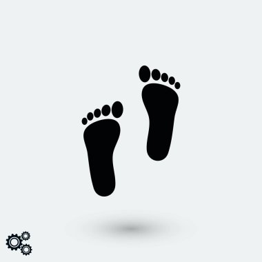 ayak vektör simgesi, düz tasarım en iyi vektör simgesi