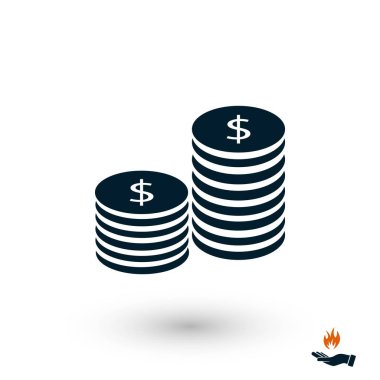 para, düz tasarım en iyi vektör simgesi düz simgesi