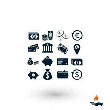 Simgeler vektör, düz tasarım en iyi vektör simgesi Finans