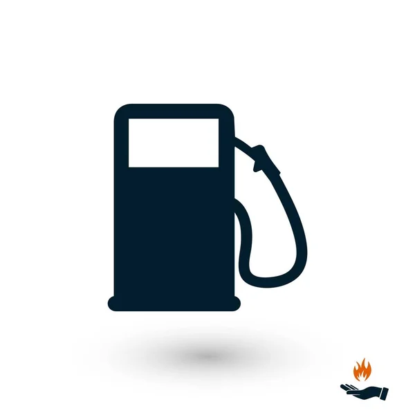 Icono Vector Gas Diseño Plano Mejor Icono Vector — Vector de stock