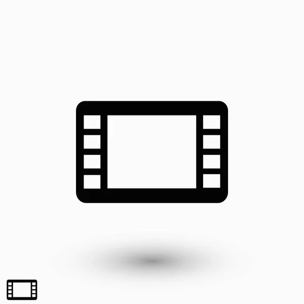 Movie Film Strip Vector Icon Flat Design Best Vector Icon — Stock Vector