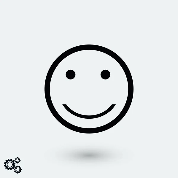 Χαμόγελα Εικονίδιο Διάνυσμα Επίπεδη Σχεδίαση Καλύτερη Εικόνα Διάνυσμα — Διανυσματικό Αρχείο