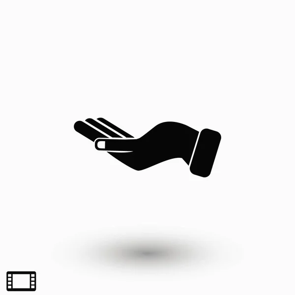 Рука Іконка Вектор Плоский Дизайн Кращий Вектор Іконка — стоковий вектор
