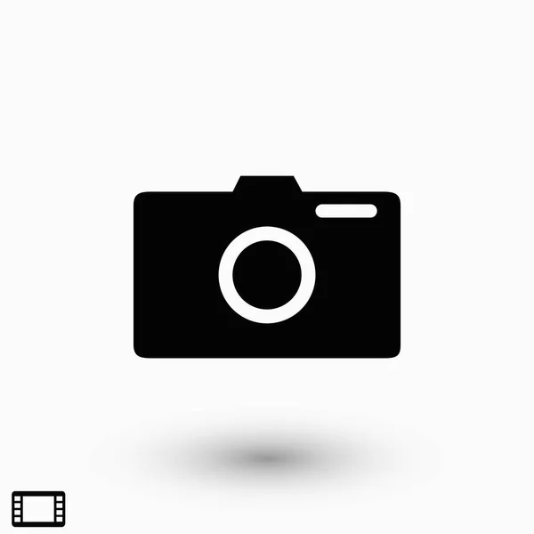 Photo Camera Vector Icon Flat Design Best Vector Icon — Stock Vector