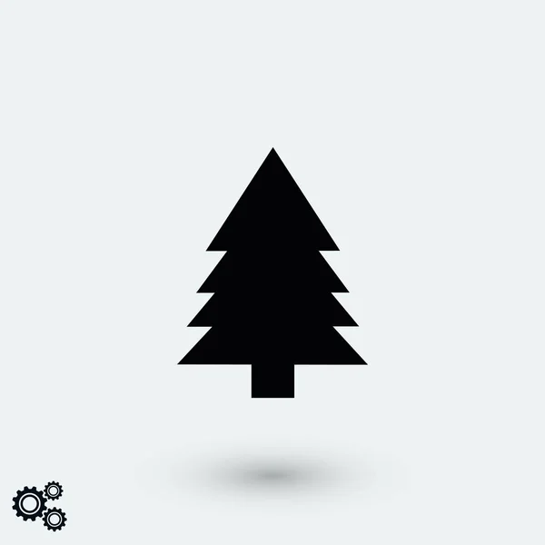 Icône Arbre Christmass Design Plat Meilleure Icône Vectorielle — Image vectorielle