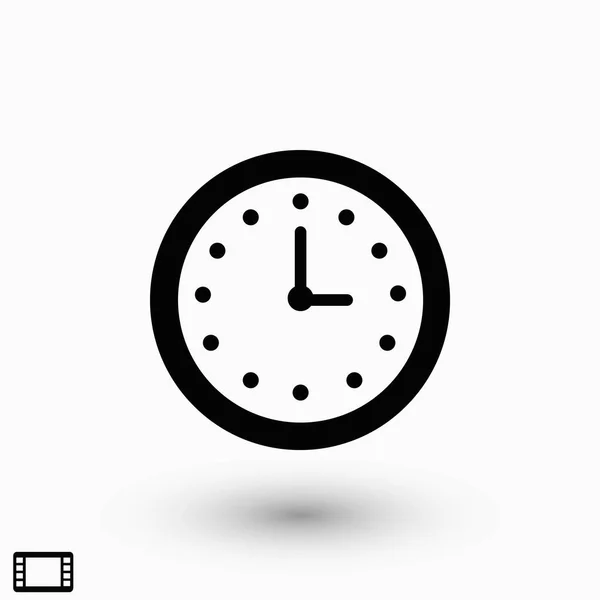 Icono Reloj Pulsera Vector Diseño Plano Mejor Icono Vector — Vector de stock