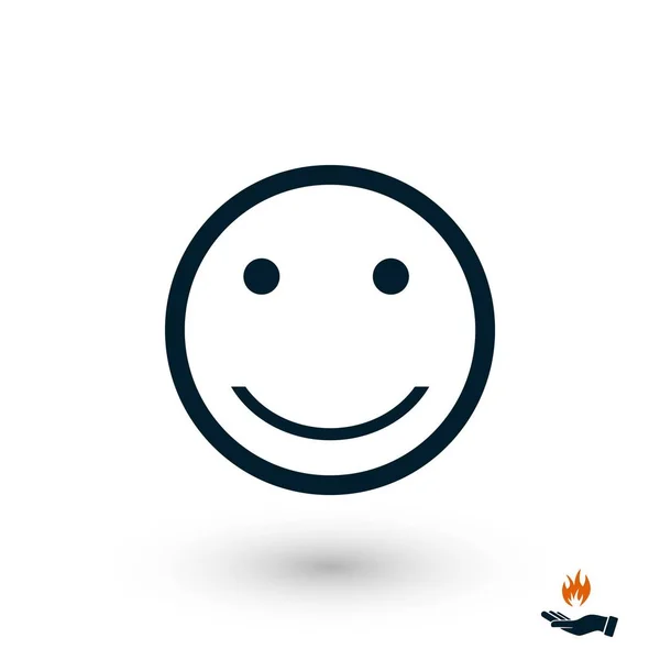 Smiles Icon Vector Flat Design Best Vector Icon — Stock Vector