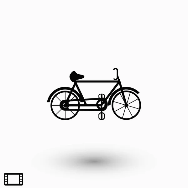 Icono Vector Bicicleta Diseño Plano Mejor Icono Vector — Archivo Imágenes Vectoriales