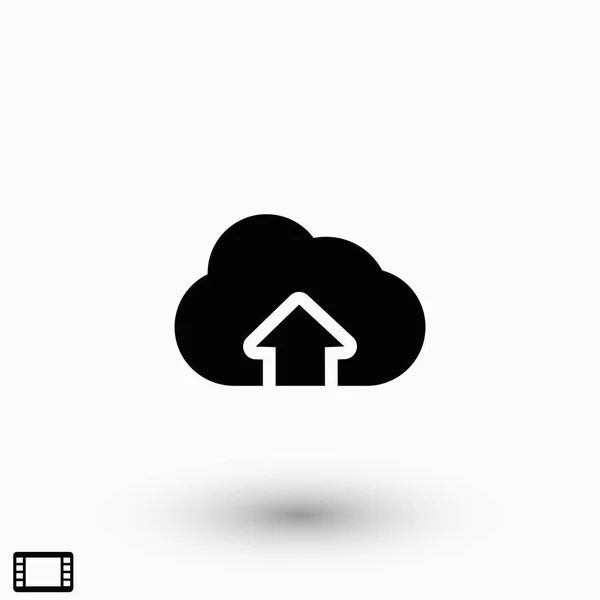 Icône Signe Nuage Design Plat Meilleure Icône Vectorielle — Image vectorielle