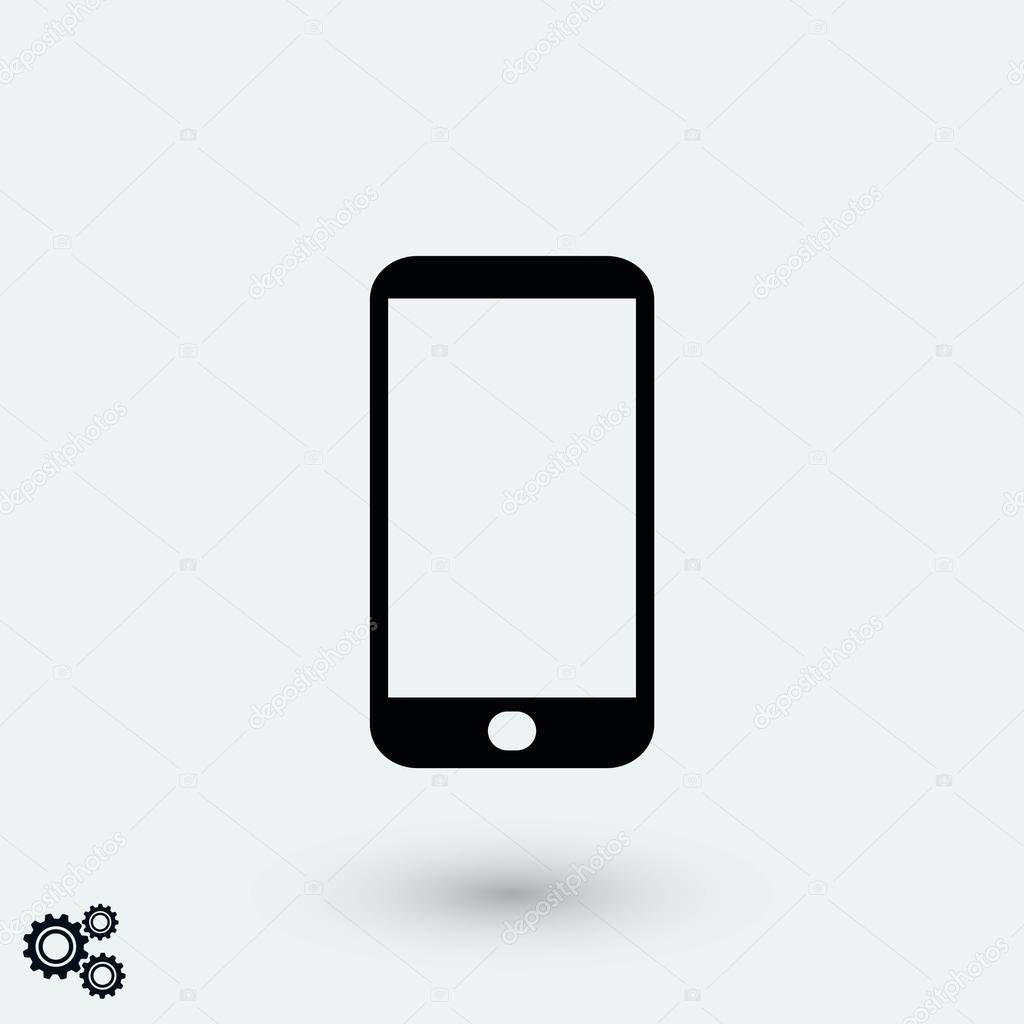smart phone icon, flat design best vector icon
