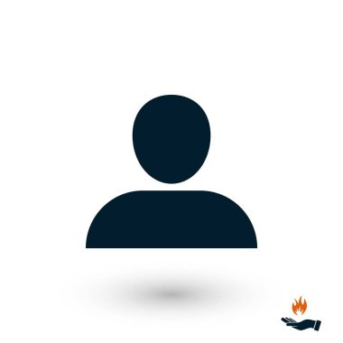 Kullanıcı simge vektör, düz tasarım en iyi vektör simgesi