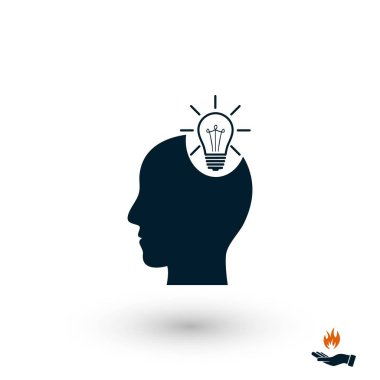 Ekibimizi ampul kavramı simgesinin, düz tasarım en iyi vektör simgesi