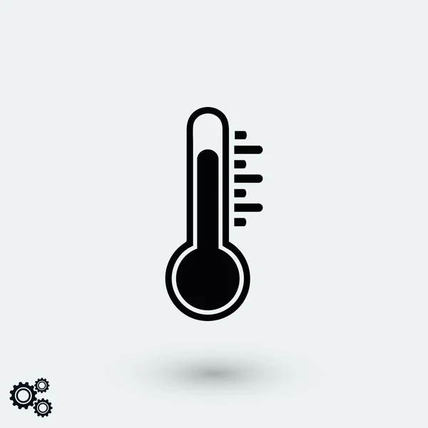 Thermometr Vector Icon Lapos Design Legjobb Vektor Ikon — Stock Vector