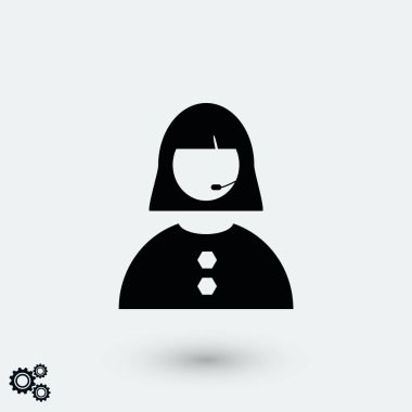 Kadının yüz simgesi