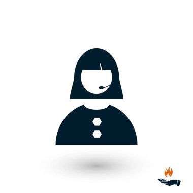 Kadının yüz simgesi