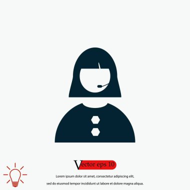 Kadının yüz simgesi
