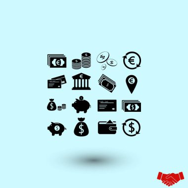 Simgeler vektör, düz tasarım en iyi vektör simgesi Finans