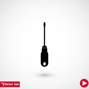 tornavida vektör simgesi, düz tasarım en iyi vektör simgesi