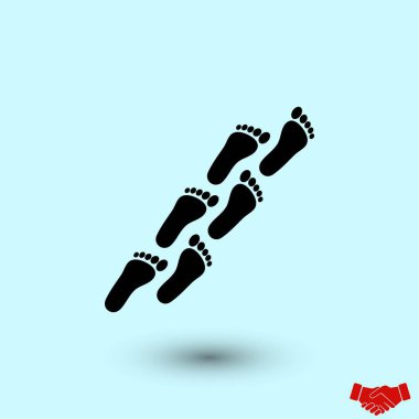 ayak simge vektör, düz tasarım en iyi vektör simgesi