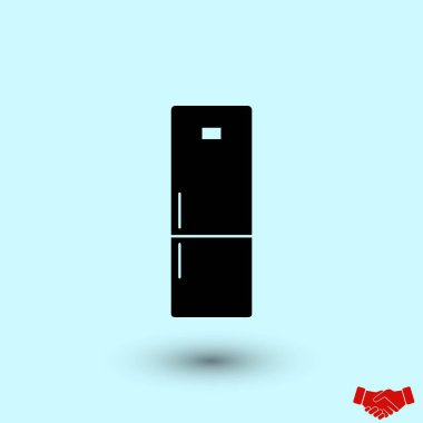 buzdolabı simge vektör, düz tasarım en iyi vektör simgesi