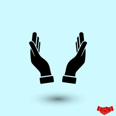 eller simge vektör, düz tasarım en iyi vektör simgesi