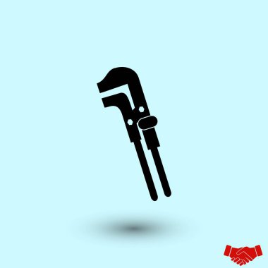 Anahtar tek renkli simgesini, düz tasarım en iyi vektör simgesi