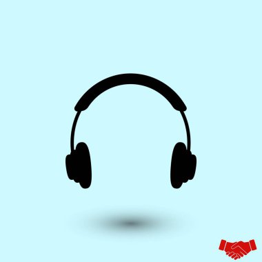 kulaklık simge vektör, düz tasarım en iyi vektör simgesi