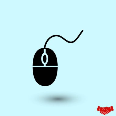 Bilgisayar fare simgesi, düz tasarım en iyi vektör simgesi