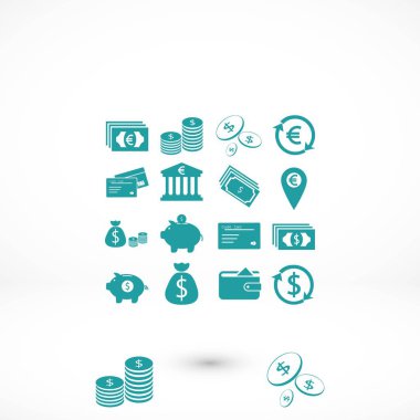 Simgeler vektör, düz tasarım en iyi vektör simgesi Finans