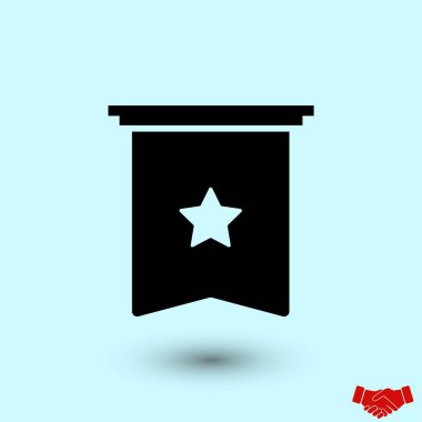 Yıldız simgesi vektör, düz tasarım en iyi vektör simgesi