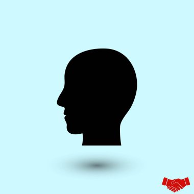 baş vektör simgesi, düz tasarım en iyi vektör simgesi