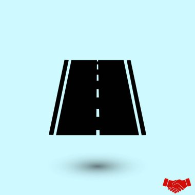 yol simgesi, vektör, düz tasarım en iyi vektör simgesi