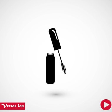 Maskara vektör simgesi, düz tasarım en iyi vektör simgesi