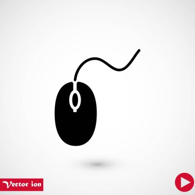 Bilgisayar fare simgesi, düz tasarım en iyi vektör simgesi